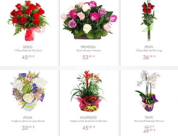 Arreglos florales sencillos y baratos: por Internet y a domicilio